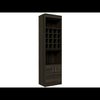 Tuhome Kava Bar Cabinet, Concealable Serving Tray, Sixteen Built-in Wine Rack, Shelf, 2 Door, Espresso MLV4444